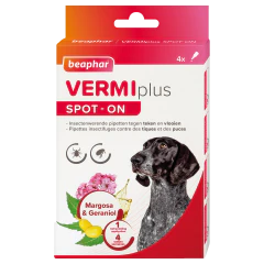 Beaphar Vermiplus Spot-On Antiparasitair pour Chien 4x1ml 11x2,5x18,5cm