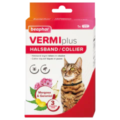 Beaphar Vermiplus Antiparasitaire Halsband voor Katten 11x2,5x18x5cm