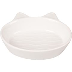 Gamelle Chat Gizmo en Céramique Blanc 170ml 13cm