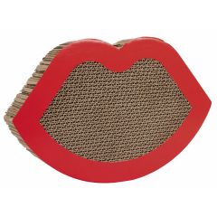 Magic Star Griffoir pour Chat en Carton Levres Rouges 35x23x5cm