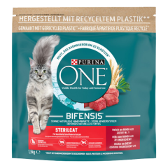Purina One Sterilcat Croquettes pour Chat adulte au Boeuf 1,5kg