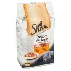 Sheba Sachets Fraîcheur pour Chat À La Volaille En Sauce 6x50g
