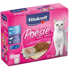 Vitakraft Multipack Poésie Déli Saus Vis 6x85g