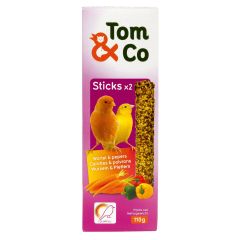 Tom&Co Sticks pour Canari Carrottes&Poivrons 2,55g