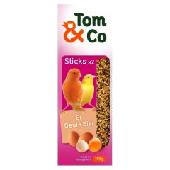 Tom&Co Sticks Canari Oeuf 2x55g