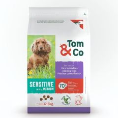 Tom&Co Medium Adult Sensitive Viande Fraiche Agneaux 12,5kg