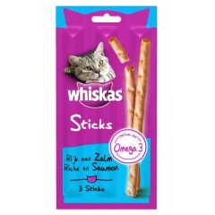 Whiskas Sticks Kattensnacks Zalm 18g