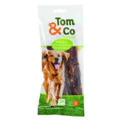 Tom&Co 3 Runderbullepezen Vleessnacks voor Honden