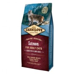 Carnilove Adult Sensitive & Long Hair Zalm Kattenvoer 6kg