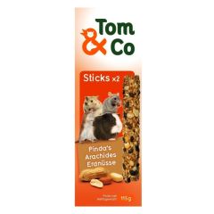Tom&co 2stick Pindanot Knaagdier 115g