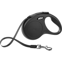Flexi New Classic Hondenleiband S Zwart 5m- 15kg