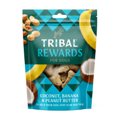 Tribal Rewards Kokos, Banaan & Pindakaas Adult  Hondenkoekjes 125g
