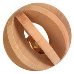 Balle Bois Lamelles Avec Clochette Ø6Cm