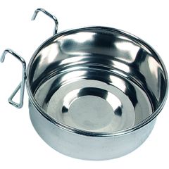 Flamingo Verhoogde Eet- en Drinkpot Hond Avaro Haak Inox 8cm 150ml