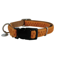 Collier Mac Leather Beige