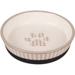 Flamingo Gamelle Chat Mylo Ceram Antid. Beige-Blanc 220/14