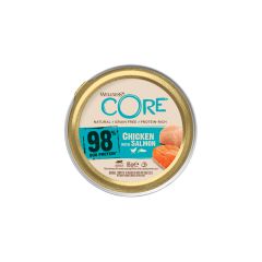 Wellness Core Grain Free Cup 98% Duo Protein Poulet Avec Saumon Adult 85g