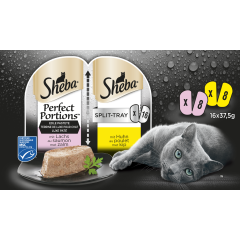 Sheba Natvoer voor Katten met Kip/Zalm Loaf 8p