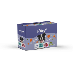 Barouf Adult Natvoer voor Hond Multipack Eend&Lever Lam&Gevogelte 6x150g