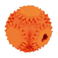 Good Rubber Vierkant Hondenspeelgoed Oranje 10x10x10cm