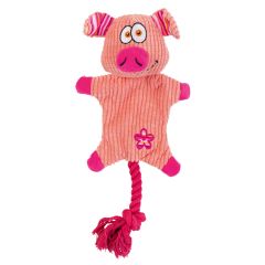 GOOD JOUET PELUCHE CORDE COCHON 30,5x17x5cm