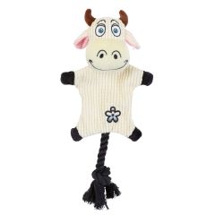 GOOD JOUET PELUCHE CORDE VACHE 30,5x17,5cm