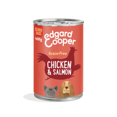 Edgard & Cooper Senior Natvoer voor Hond Kip & Zalm 400g