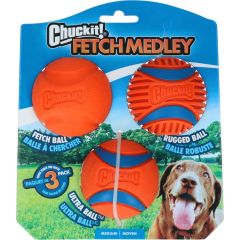 Chuckit! Fetch Medley Rubberen Ballen 3 Pack