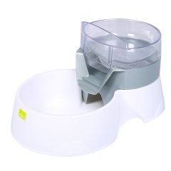 Fontaine à Eau Pet Feeder 2in1 28x19x17cm Gris