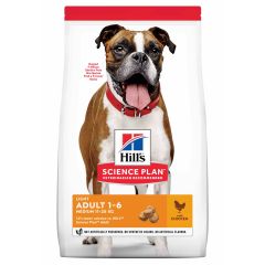 Hill's Science Plan Adult Light croquettes pour chien médium au poulet