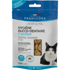 Francodex Hygiène Bucco-Dentaire Friandises au Canard pour Chats 65g