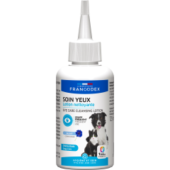 Francodex Soin Yeux Lotion Nettoyante pour Chiens et Chats 125ml