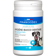 Francodex Hygiène Bucco-Dentaire Comprimés pour Chiens et Chats 60 pièces