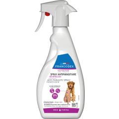 Francodex Spray Antiparasitaire en Diméthicone pour Chien et Chats 500ml