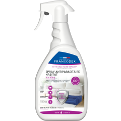 Francodex Spray Antiparasitaire en Icaridine pour Habitat 500ml