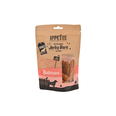 Appetite Jerky Bars Met Zalm Hond Vleessnacks 90g