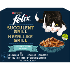 Felix Heerlijke Grill Vis Selectie Adult 12x80g