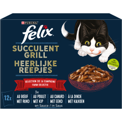 Felix Succulent Grill Sélection de La Campagne Adult 12x80g
