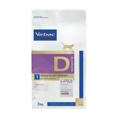Virbac HPM Dermatology Support D1 pour chat 3kg
