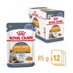 Royal Canin Hair & Skin In Jelly Adult Pâtée pour Chat Adult 1,2kg