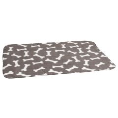 Couverture Pol Mot Os Gris 100x70cm
