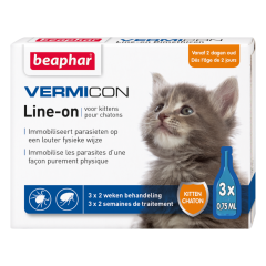 Beaphar Vermicon Line-On Pour Chaton 3 X 0,75ml