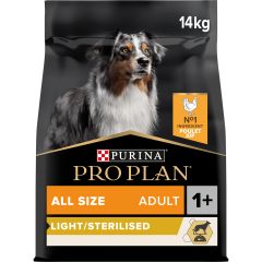 Pro Plan Croquettes Light / Stérilisé Chien (adulte / Tous ) Poulet 14kg