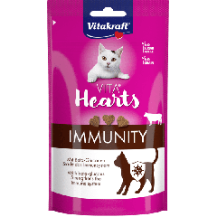 Vitakraft Vita Hearts Immunité Snacks pour Chats avec Boeuf 40g