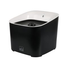 Manoa drinkfontein 3L - 20,5x20,5x18cm zwart/wit