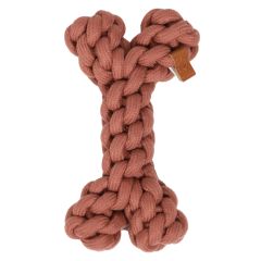 Jouet en corde Dente S - 19cmx10mm rose