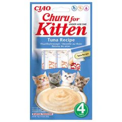 Inaba Churu Snack Pour Chaton Au Thon 4x14g