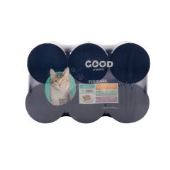 Good Terrine Multipack pour Chat au Saumon Poulet Lapin 6x400g