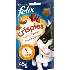 Felix Crispies Friandises pour Chat au Boeuf Et Poulet 45g