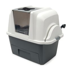 Catit Smart Sift Kattenbak Incl 4 Afvalzakken Antraciet/wit